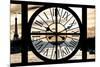 Giant Clock Window - View on Paris at Sunset-Philippe Hugonnard-Mounted Photographic Print