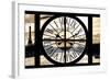 Giant Clock Window - View on Paris at Sunset-Philippe Hugonnard-Framed Photographic Print