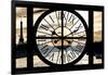 Giant Clock Window - View on Paris at Sunset-Philippe Hugonnard-Framed Photographic Print