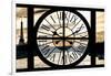Giant Clock Window - View on Paris at Sunset-Philippe Hugonnard-Framed Premium Photographic Print