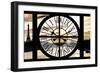 Giant Clock Window - View on Paris at Sunset-Philippe Hugonnard-Framed Premium Photographic Print