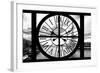 Giant Clock Window - View on Paris with the Eiffel Tower II-Philippe Hugonnard-Framed Photographic Print