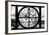 Giant Clock Window - View on Paris with the Eiffel Tower II-Philippe Hugonnard-Framed Photographic Print