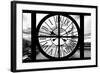 Giant Clock Window - View on Paris with the Eiffel Tower II-Philippe Hugonnard-Framed Photographic Print