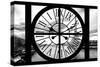 Giant Clock Window - View on Paris with the Eiffel Tower II-Philippe Hugonnard-Stretched Canvas