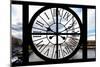 Giant Clock Window - View on Paris with the Eiffel Tower-Philippe Hugonnard-Mounted Photographic Print