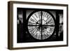 Giant Clock Window - View on the 10th Avenue - Manhattan in Winter-Philippe Hugonnard-Framed Photographic Print