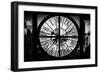 Giant Clock Window - View on the 10th Avenue - Manhattan in Winter-Philippe Hugonnard-Framed Photographic Print