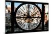 Giant Clock Window - View on the 10th Avenue - Manhattan-Philippe Hugonnard-Mounted Photographic Print