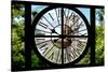 Giant Clock Window - View on the Brooklyn Bridge - Manhattan-Philippe Hugonnard-Stretched Canvas