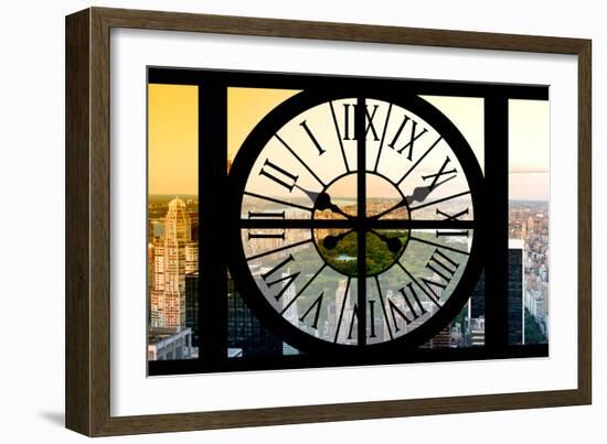 Giant Clock Window - View on the Central Park - New York-Philippe Hugonnard-Framed Photographic Print