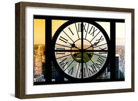 Giant Clock Window - View on the Central Park - New York-Philippe Hugonnard-Framed Photographic Print
