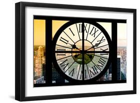 Giant Clock Window - View on the Central Park - New York-Philippe Hugonnard-Framed Photographic Print