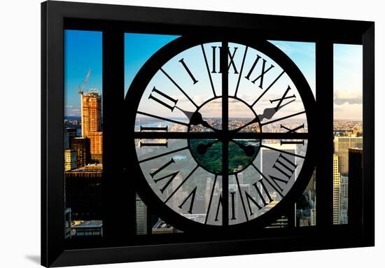 Giant Clock Window - View on the Central Park-Philippe Hugonnard-Framed Photographic Print