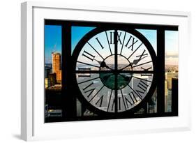 Giant Clock Window - View on the Central Park-Philippe Hugonnard-Framed Photographic Print