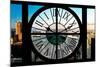 Giant Clock Window - View on the Central Park-Philippe Hugonnard-Mounted Photographic Print