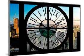 Giant Clock Window - View on the Central Park-Philippe Hugonnard-Mounted Photographic Print