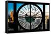 Giant Clock Window - View on the Central Park-Philippe Hugonnard-Framed Stretched Canvas