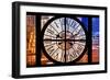 Giant Clock Window - View on the City - Hell's Kitchen-Philippe Hugonnard-Framed Photographic Print