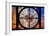 Giant Clock Window - View on the City - Hell's Kitchen-Philippe Hugonnard-Framed Photographic Print