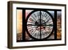 Giant Clock Window - View on the City of London at Dusk IV-Philippe Hugonnard-Framed Photographic Print