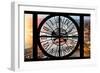 Giant Clock Window - View on the City of London at Dusk IV-Philippe Hugonnard-Framed Photographic Print