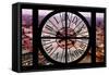 Giant Clock Window - View on the City of London at Dusk V-Philippe Hugonnard-Framed Stretched Canvas