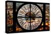 Giant Clock Window - View on the City of London by Night II-Philippe Hugonnard-Stretched Canvas