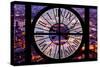Giant Clock Window - View on the City of London by Night V-Philippe Hugonnard-Stretched Canvas