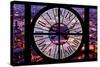 Giant Clock Window - View on the City of London by Night V-Philippe Hugonnard-Stretched Canvas