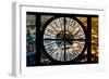 Giant Clock Window - View on the City of London by Night VI-Philippe Hugonnard-Framed Photographic Print