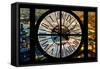 Giant Clock Window - View on the City of London by Night VI-Philippe Hugonnard-Framed Stretched Canvas