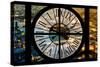 Giant Clock Window - View on the City of London by Night VI-Philippe Hugonnard-Stretched Canvas