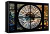 Giant Clock Window - View on the City of London by Night VI-Philippe Hugonnard-Framed Stretched Canvas