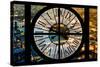 Giant Clock Window - View on the City of London by Night VI-Philippe Hugonnard-Stretched Canvas