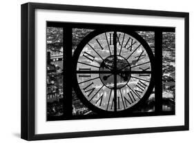 Giant Clock Window - View on the City of London by Night VIII-Philippe Hugonnard-Framed Photographic Print