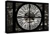 Giant Clock Window - View on the City of London by Night X-Philippe Hugonnard-Stretched Canvas