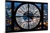 Giant Clock Window - View on the City of London by Night-Philippe Hugonnard-Mounted Photographic Print