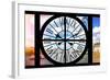 Giant Clock Window - View on the City of London with the London Eye and River Thames III-Philippe Hugonnard-Framed Photographic Print