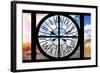 Giant Clock Window - View on the City of London with the London Eye and River Thames III-Philippe Hugonnard-Framed Photographic Print