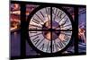 Giant Clock Window - View on the City of London with the Tower Bridge by Night III-Philippe Hugonnard-Mounted Premium Photographic Print