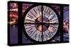 Giant Clock Window - View on the City of London with the Tower Bridge by Night III-Philippe Hugonnard-Stretched Canvas