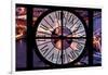 Giant Clock Window - View on the City of London with the Tower Bridge by Night III-Philippe Hugonnard-Framed Premium Photographic Print