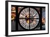 Giant Clock Window - View on the City of London with the Tower Bridge by Night IV-Philippe Hugonnard-Framed Photographic Print