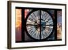 Giant Clock Window - View on the City of London with the Tower Bridge by Night V-Philippe Hugonnard-Framed Photographic Print