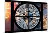 Giant Clock Window - View on the City of London with the Tower Bridge by Night V-Philippe Hugonnard-Mounted Photographic Print