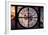 Giant Clock Window - View on the City of London with the Tower Bridge by Night VI-Philippe Hugonnard-Framed Photographic Print