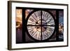 Giant Clock Window - View on the City of London with the Tower Bridge by Night VI-Philippe Hugonnard-Framed Photographic Print