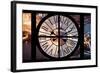 Giant Clock Window - View on the City of London with the Tower Bridge by Night VI-Philippe Hugonnard-Framed Photographic Print