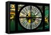 Giant Clock Window - View on the City of London with the Tower Bridge by Night VII-Philippe Hugonnard-Framed Stretched Canvas